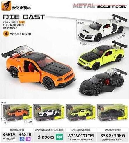 AUTO DE METAL SCALE MODEL X1 6814 [3681A]